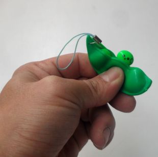 创意礼品 无聊挤毛豆 毛豆挤挤乐解闷毛豆减压发泄手机吊饰小玩具