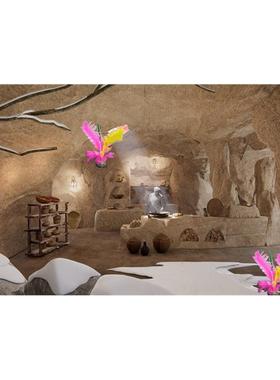 草图大师1578 现代山洞厨房景观小品 厨具 操作台 锅台食材SU模型