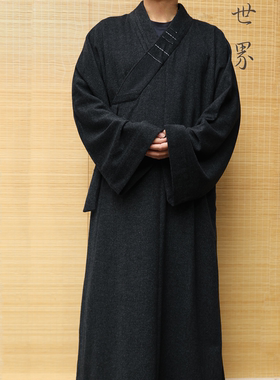 僧服纯羊绒人字制出家大褂