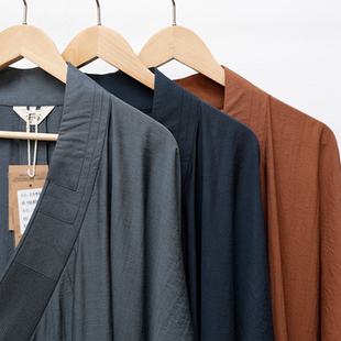 慈心缘僧服夏季薄款大褂亲肤透气长衫抗皱亚麻男女僧衣出家人长褂