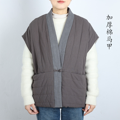 木觉行舍棉冬季加厚马甲纯棉背心