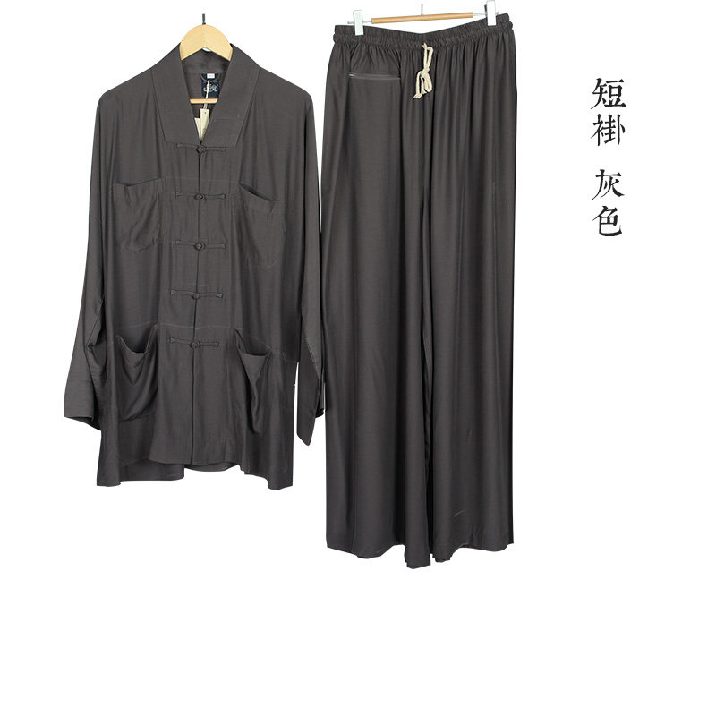 宗觉僧服慈心缘夏季超薄僧衣冰爽大褂透气长褂天丝棉麻短褂小褂男