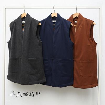慈心缘僧服冬季马甲背心羊绒羽绒