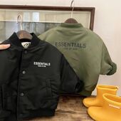 潮酷时尚 儿童装 宝宝棉衣棉服棒球服外套 秋冬装 男童夹棉夹克衫