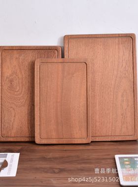 专用厨房卡水槽菜板300/34/38双面菜板乌檀木整木厨房砧板不掉屑