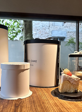 3寸4寸5寸圆形蛋糕盒小蛋糕切块盒子 ins网红定制销售 节日蛋糕盒