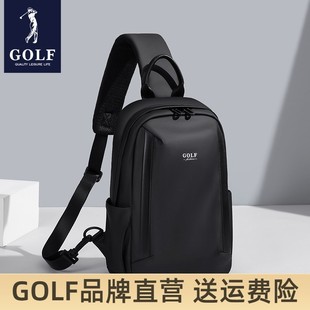 牛津布男生斜挎包 潮牌运动休闲单肩背包时尚 GOLF胸包男士 2025新款