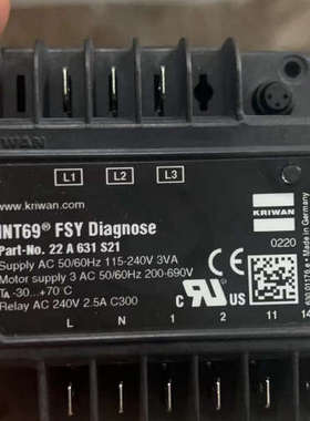 KRIWAN INT69 FSY DIAGNOSE 22A6议价