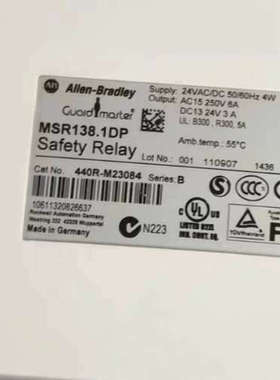 AB罗克韦尔安全继电器MSR138.1DP 440R-M23议价