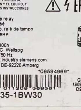 时间继电器  3RP1535-1BW30 议价