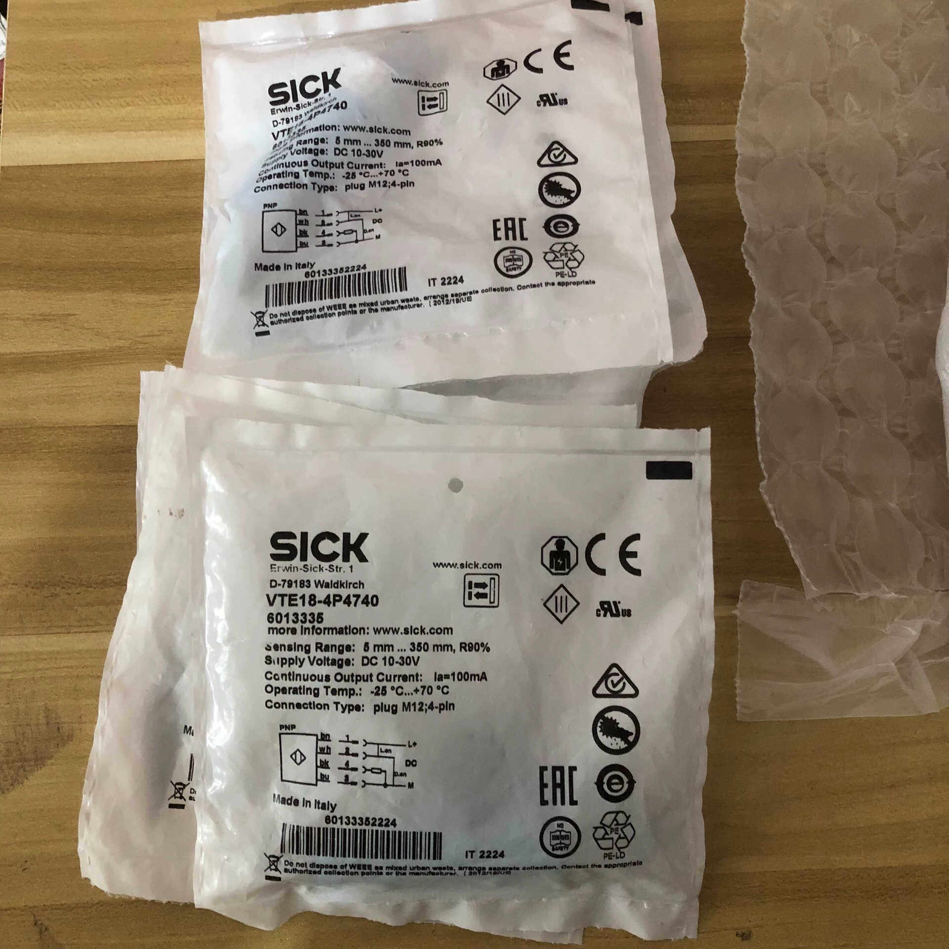 SICK西克传感器VTE18-4P4740货号60133议价