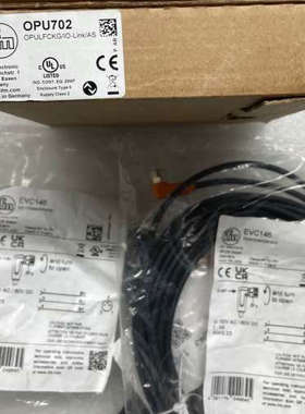 易福门槽型光电传感器，OPU702，配套电缆EVC146议价