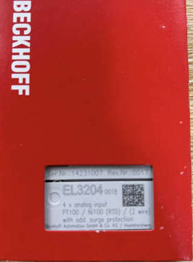 倍福模块，EL3204-0018，加强版4通道温度议价