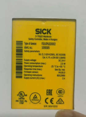 SICK安全继电器  FX3-CPU320002号105议价