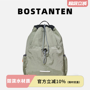 波斯丹頓男女輕便束口抽繩雙肩包運動登山背包小眾旅行大學生書包