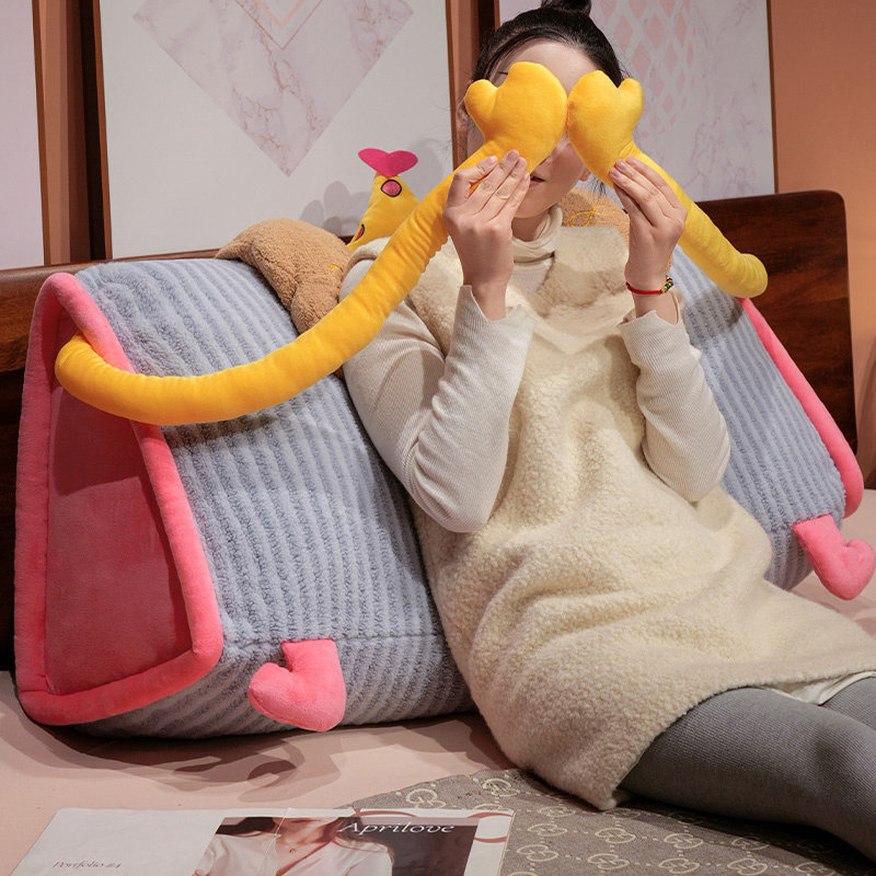 多巴胺床头靠垫软包大靠背三角枕头懒人床靠护腰垫沙发靠枕抱枕垫,居家布艺,床头靠垫,淘宝优惠券,粉丝福利购,淘宝优惠卷