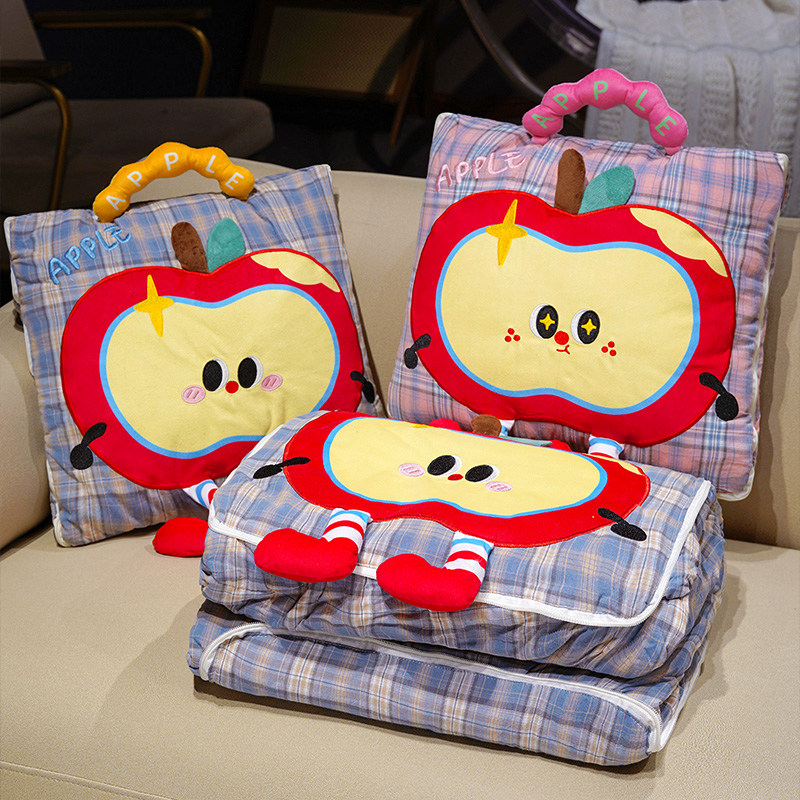 抱枕被子两用办公室午休神器二合一午睡抱枕毯纯棉汽车靠枕空调被