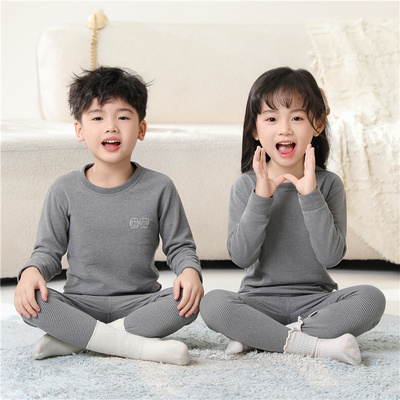儿童保暖内衣套装德绒秋衣秋裤家居服男童女童冬季打底衫睡衣春秋