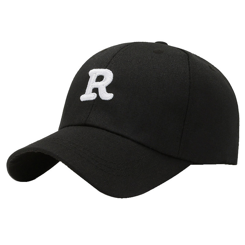 棒球帽女显脸小百搭R标帽子男韩版鸭舌帽潮帽2025新款大头围1218w