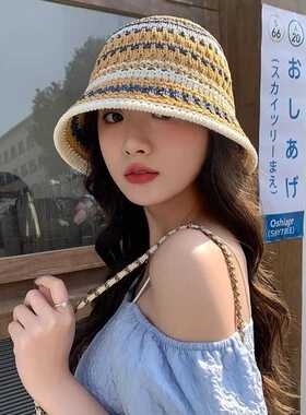 2026新款春夏季镂空渔夫帽女透气