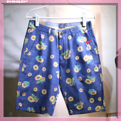 夏季 男士 微弹向日葵流行5分休闲沙滩裤 DSQ牛子短裤 直筒宽松马裤