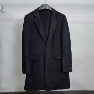 中长款 时尚 羊毛大衣外套T2423 男士 诺丁牌高端商务大衣纯羊毛面料