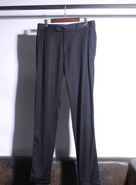 北京依wen高端裤子23071K3 含羊毛+再生纤维素 男士休闲裤春秋