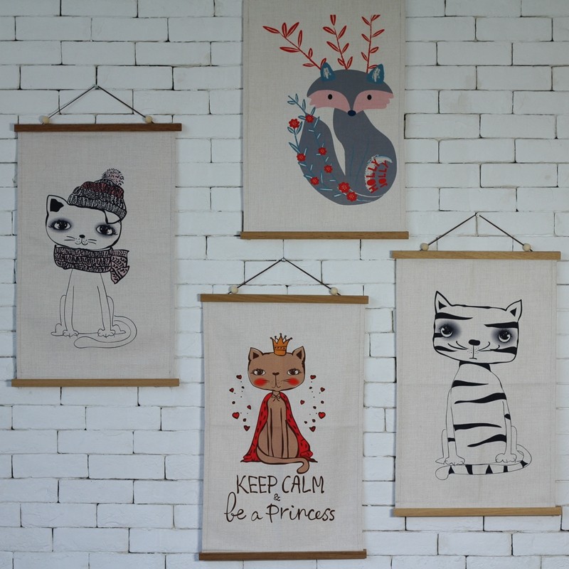 一鸿艺居儿童房 沙发背景墙装饰玄关挂画可清洗不褪色买满包邮