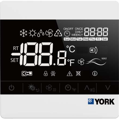 约克多联机手操器线控器风管机