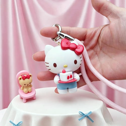 Kitty钥匙扣女可爱手机书包挂件