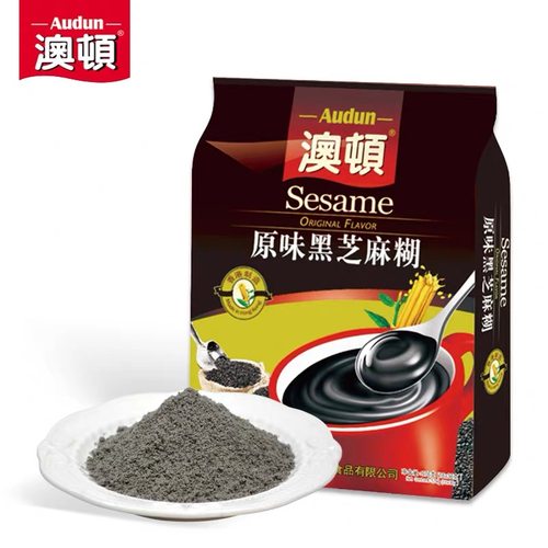 九年老店澳顿原味黑芝麻糊576克手磨纯芝麻浓香独立包学生代餐粉 - 封面