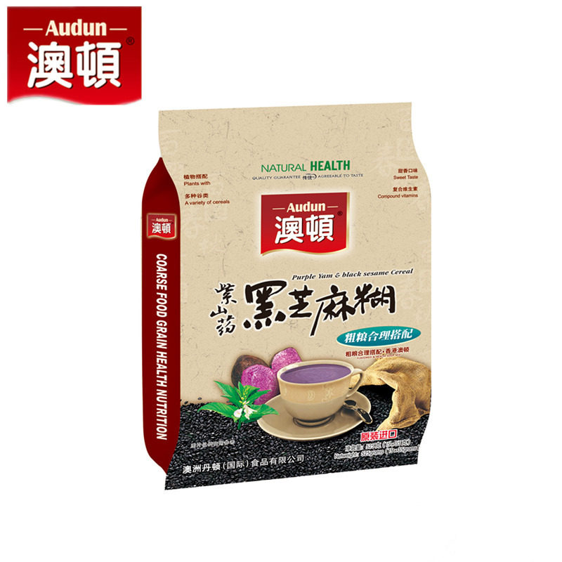 十年老店澳顿紫山药黑芝麻 五谷粗粮 525克 即溶美味早餐晚餐