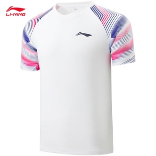 李宁lining羽毛球俱乐部系列男女款速干舒适运动比赛上衣AAYV157