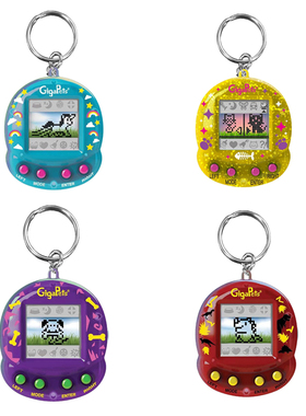 Giga Pets Pixels英文黑白复古儿童电子宠物游戏机宠物蛋节日礼物