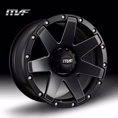 哈弗H3H5专用16寸超酷轻量化越野改装轮毂典雅黑铣窗口中心孔100