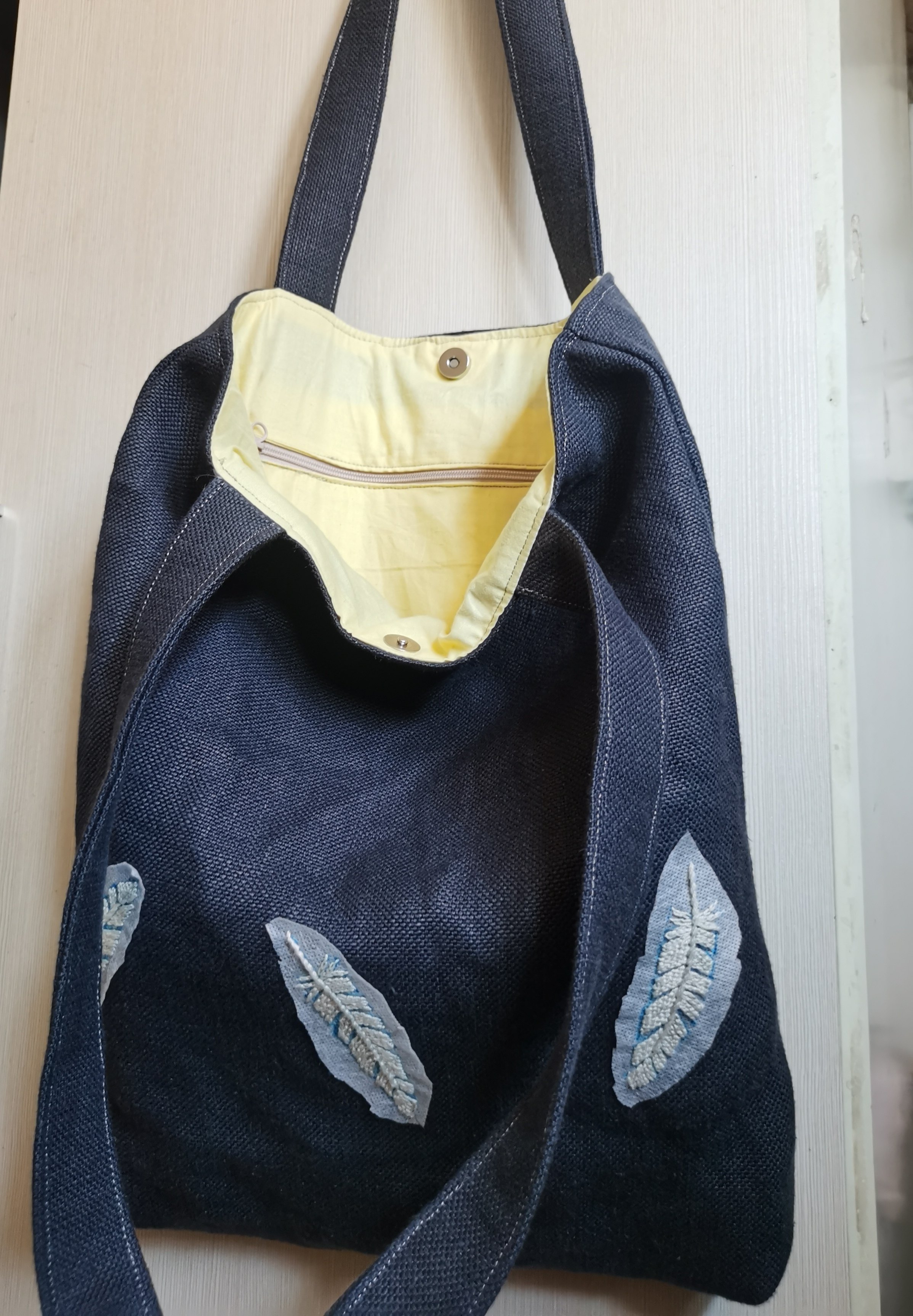 纯手工高克重亚麻刺绣布包单肩包,箱包皮具/热销女包/男包,时尚帆布包,淘宝优惠券,粉丝福利购,淘宝优惠卷