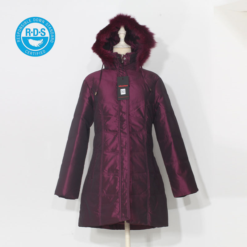 冬装狐狸毛领羽绒服洋气妈妈女款