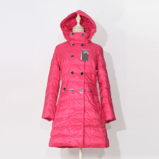 商场同款高端品牌轻薄羽绒服女中长款带帽时尚洋气小个子修身收腰