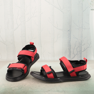 PP拼色C织物摇摇底可调节魔术贴男鞋子外穿沙滩鞋休闲凉鞋T41-2