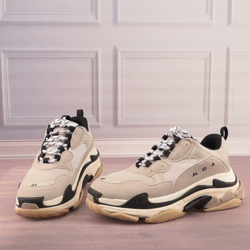 拼色织物圆头摇摇底休闲鞋老爹鞋