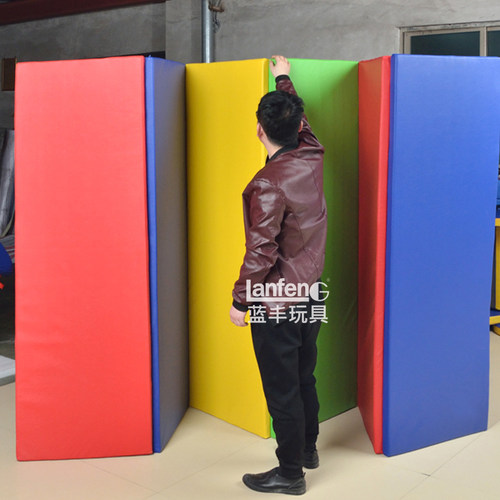 蓝丰可折叠厘米爬行4色保护早教