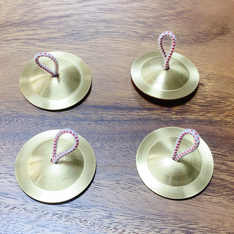 精品铜指镲幼儿园早教儿童舞蹈奥尔夫打击乐器教玩具家用敲击铜钹