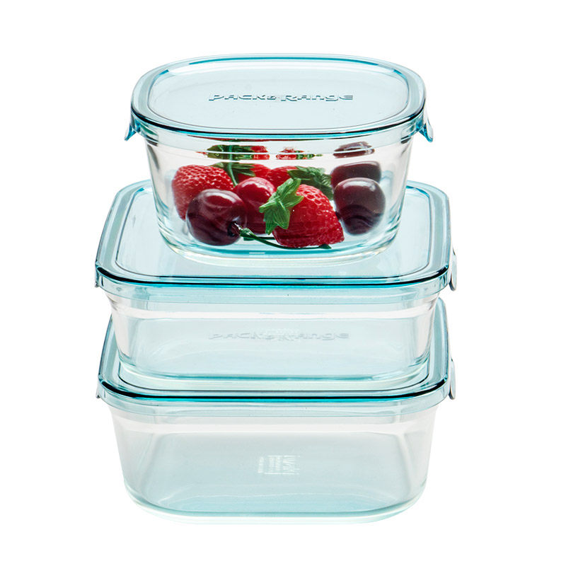 日本怡万家iwaki耐热玻璃保鲜盒微波炉碗冰箱收纳盒玻璃饭盒3件套,餐饮具,保鲜盒,淘宝优惠券,粉丝福利购,淘宝优惠卷