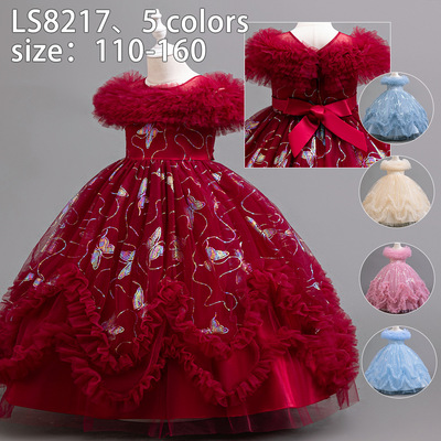 儿童礼服公主裙蓬蓬纱生日连衣裙