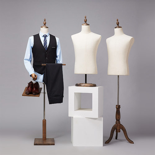 半身模特道具西服男装展示架稳固