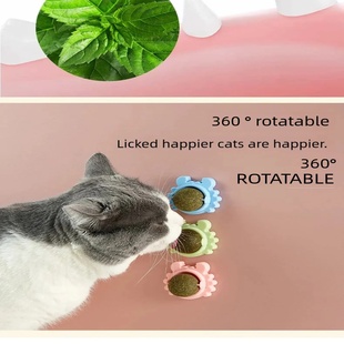 Candy Snack Catnip Natural Pure Toy Cats Rotatable 1PC Ball