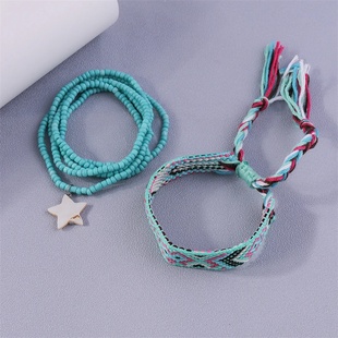 Embroidery Beads Bohemian Anklets Ankle Handmade Braided