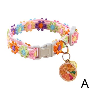 Colorful Adjustable Lace Flower Puppy Pet Cat Collar