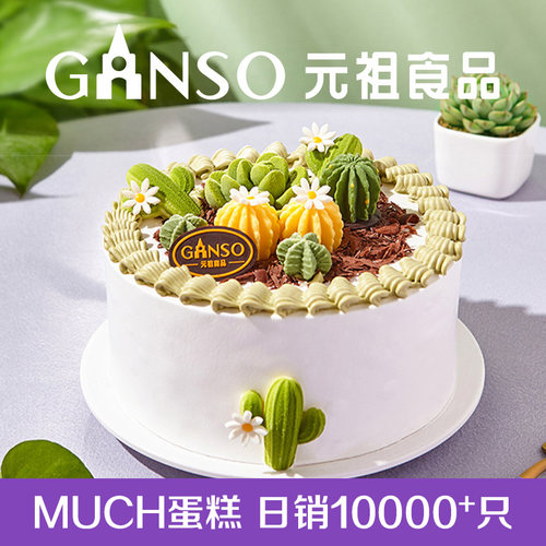 元祖生日蛋糕多肉森林蛋糕夹层鲜奶聚会甜品食品创意糕点同城配送