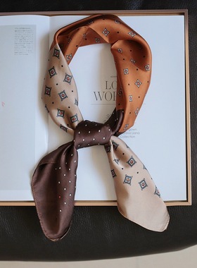 scarf新款ins小方巾丝巾女百搭春秋季职业装配饰韩版文艺围巾领巾